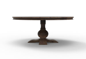 Scratch N' Dent Marcia 72" Acacia Round Dining Table - Natural + Smoke