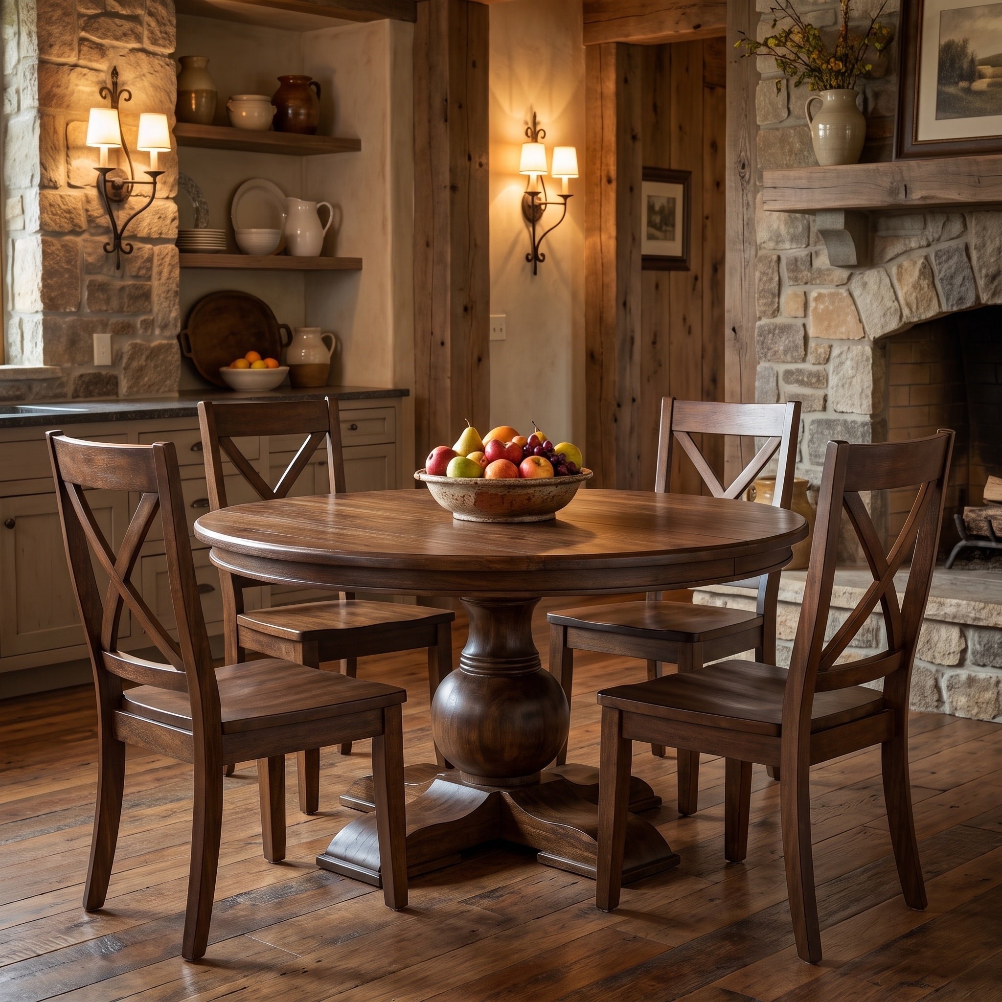 Marcia 60" Round Dining Table - Tempest