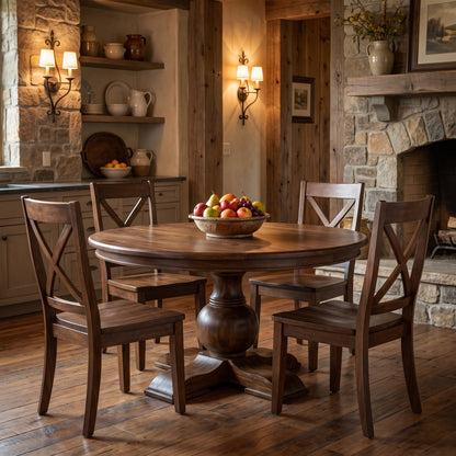 Marcia 60" Round Dining Table - Tempest