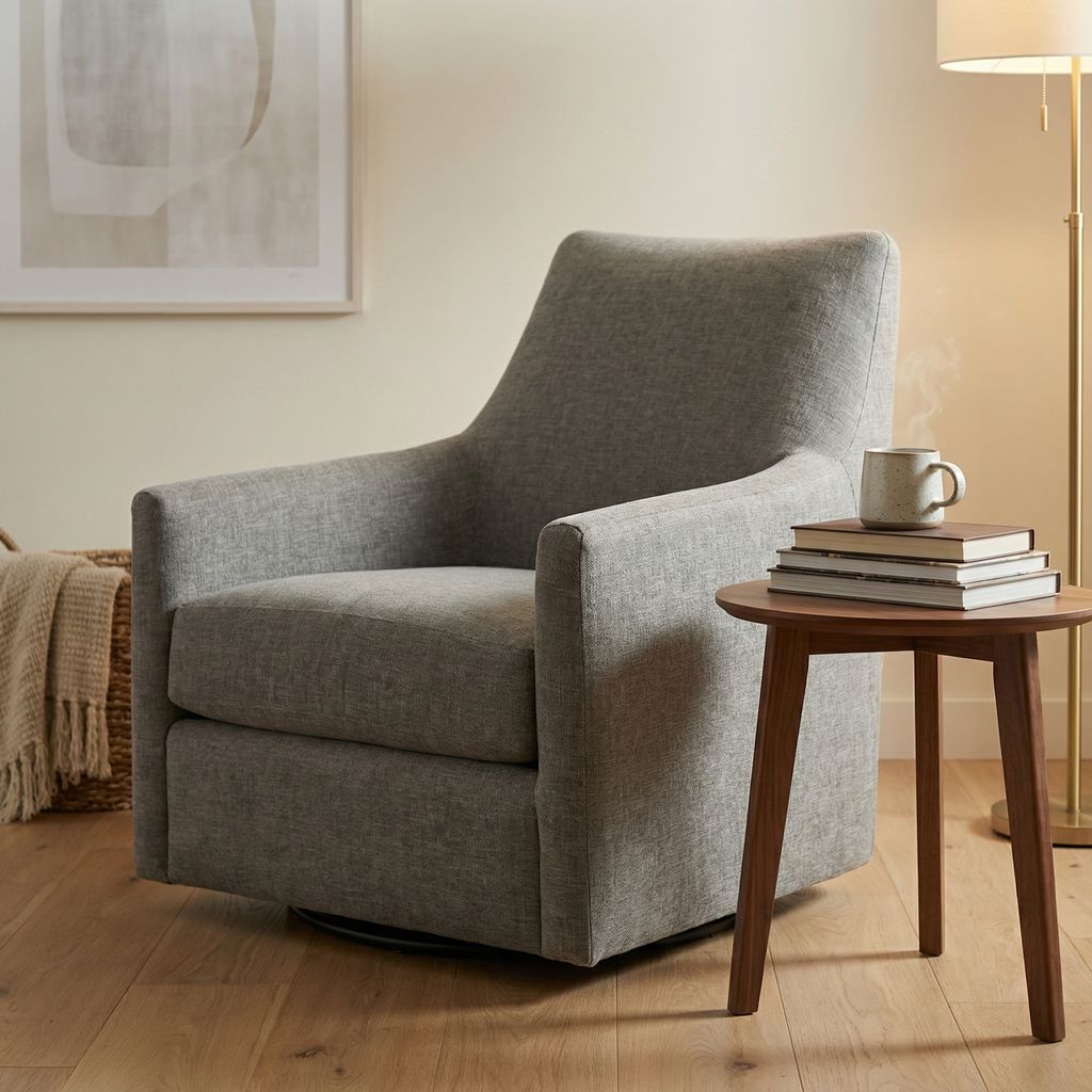 Willow 34" Express Ship Swivel Glider Chair - Performance Shale