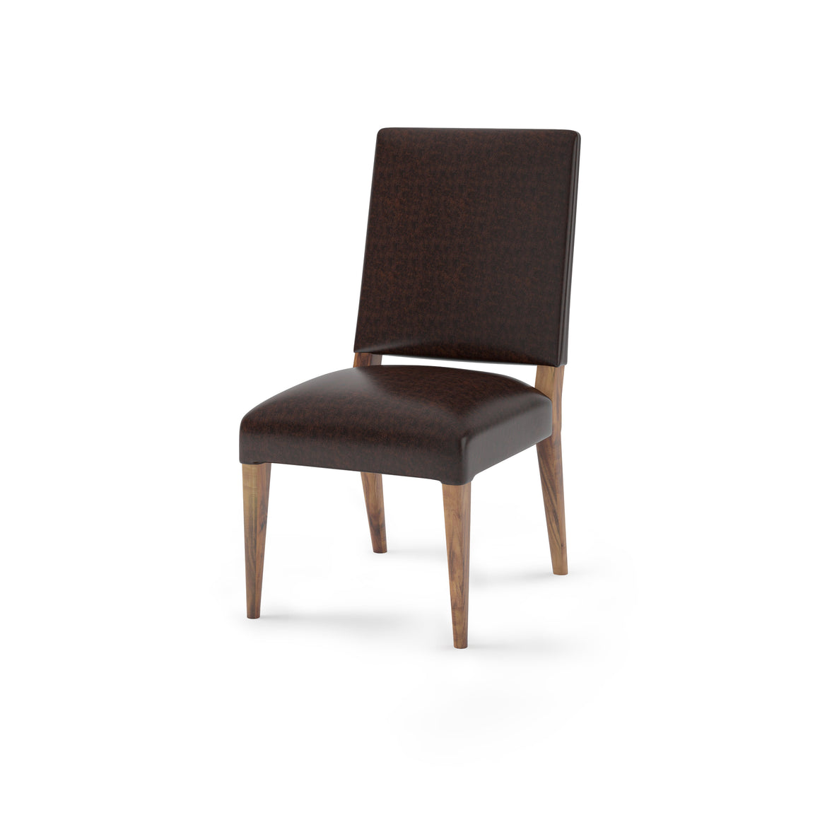 Willis Top Grain Leather Dining Chair -  Tobacco + Natural