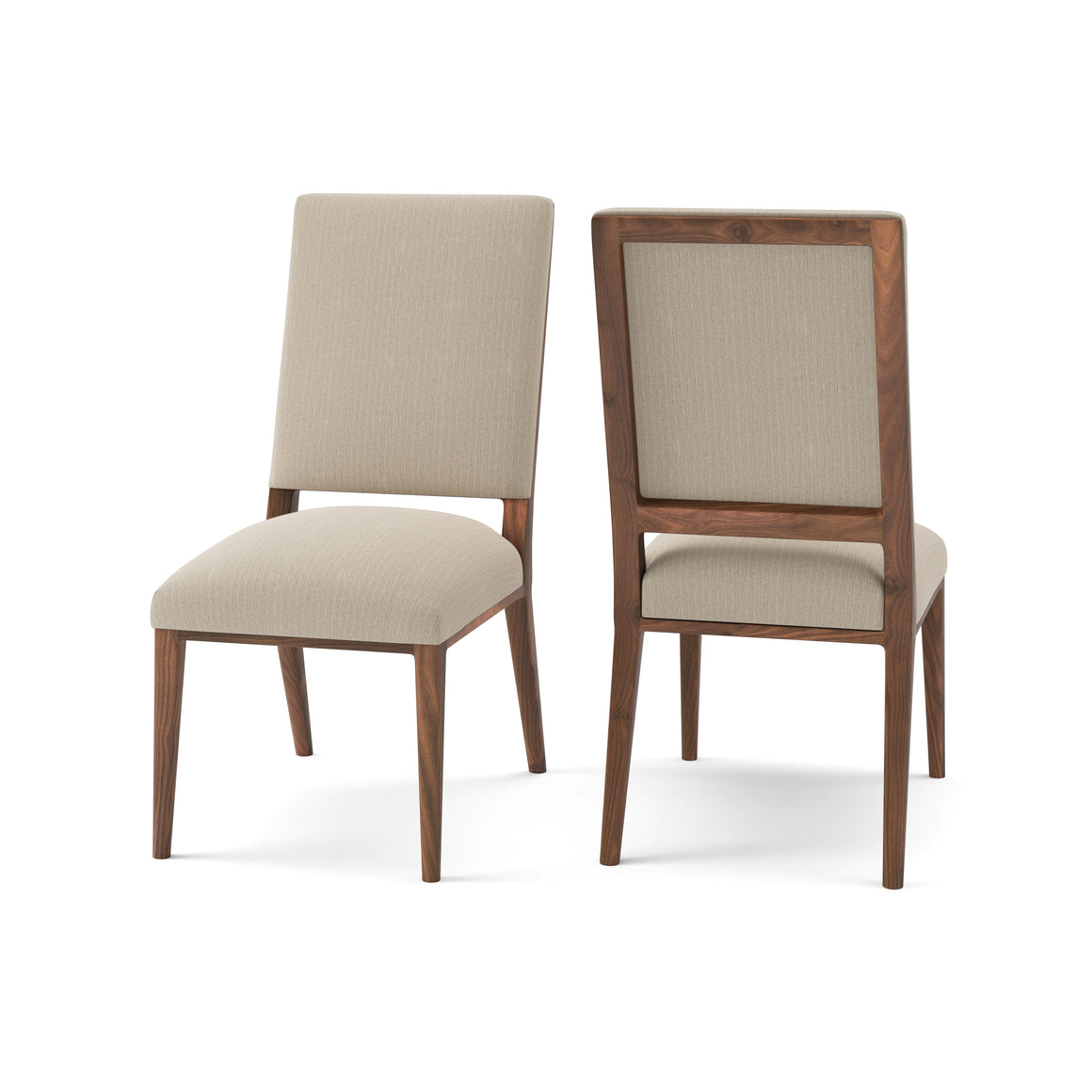 Willis Deconstructed Dining Chair -  Performance Cream + Natural + Smoke