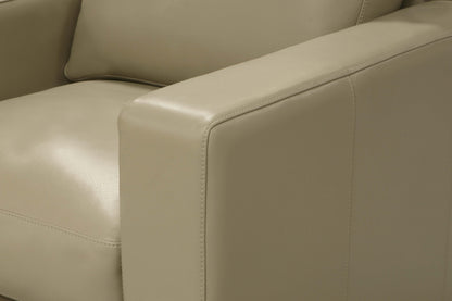 Mason 39" Top Grain Leather Swivel Chair - Boca Taupe