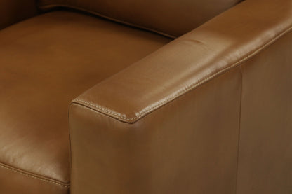 Norton 41" Top Grain Leather Chair - Portofino Cinnamon