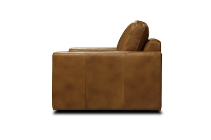 Norton 41" Top Grain Leather Chair - Portofino Cinnamon