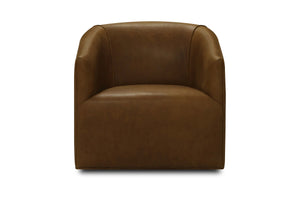Korrie Top Grain Leather Swivel Chair - Napa Maple