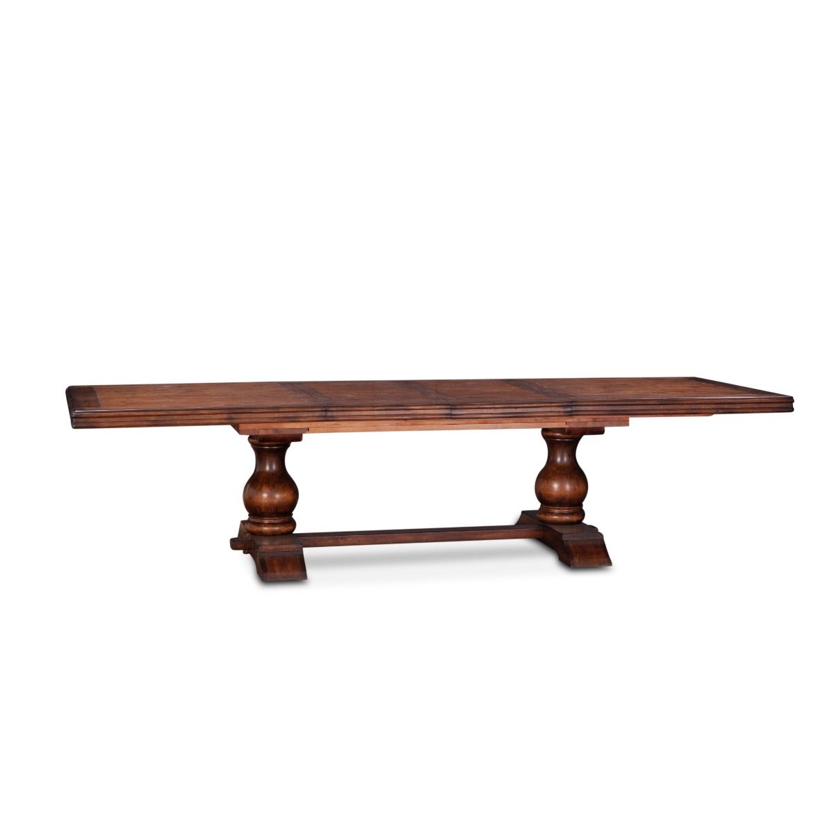 Sicily 84" - 106" - 128" Extension Dining Table - Chestnut
