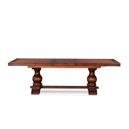 Sicily 84" - 106" - 128" Extension Dining Table - Chestnut