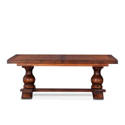 Sicily 84" - 106" - 128" Extension Dining Table - Chestnut