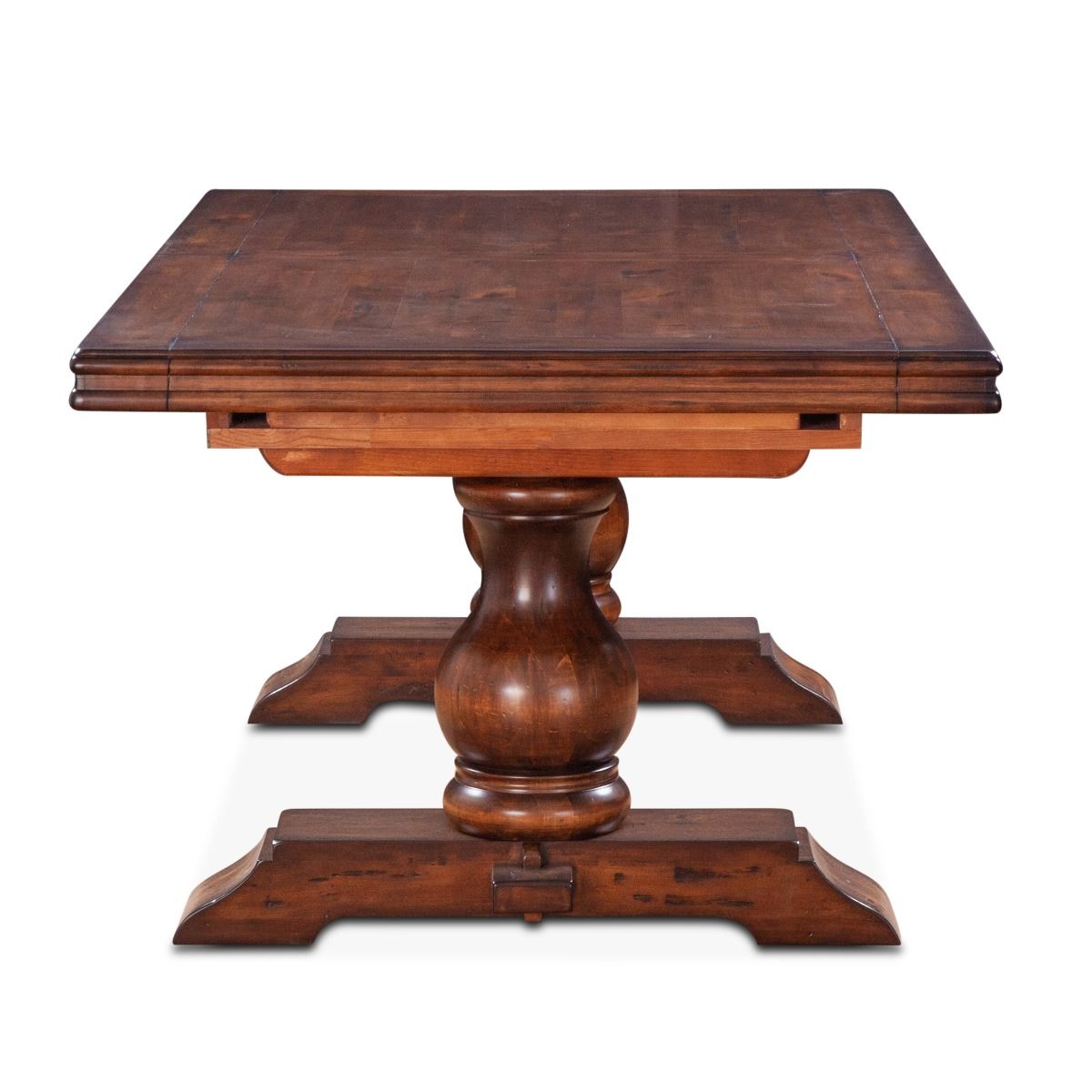 Sicily 84" - 106" - 128" Extension Dining Table - Chestnut