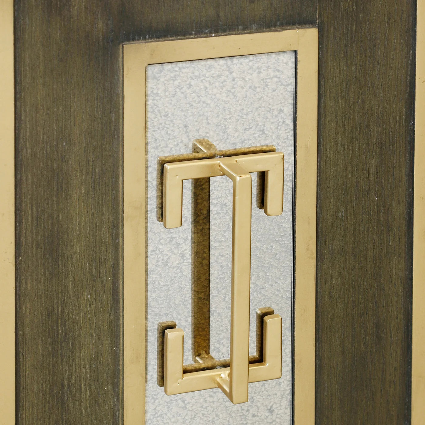 Noreen 42" 2 Door Antique Mirror Cabinet - Walnut