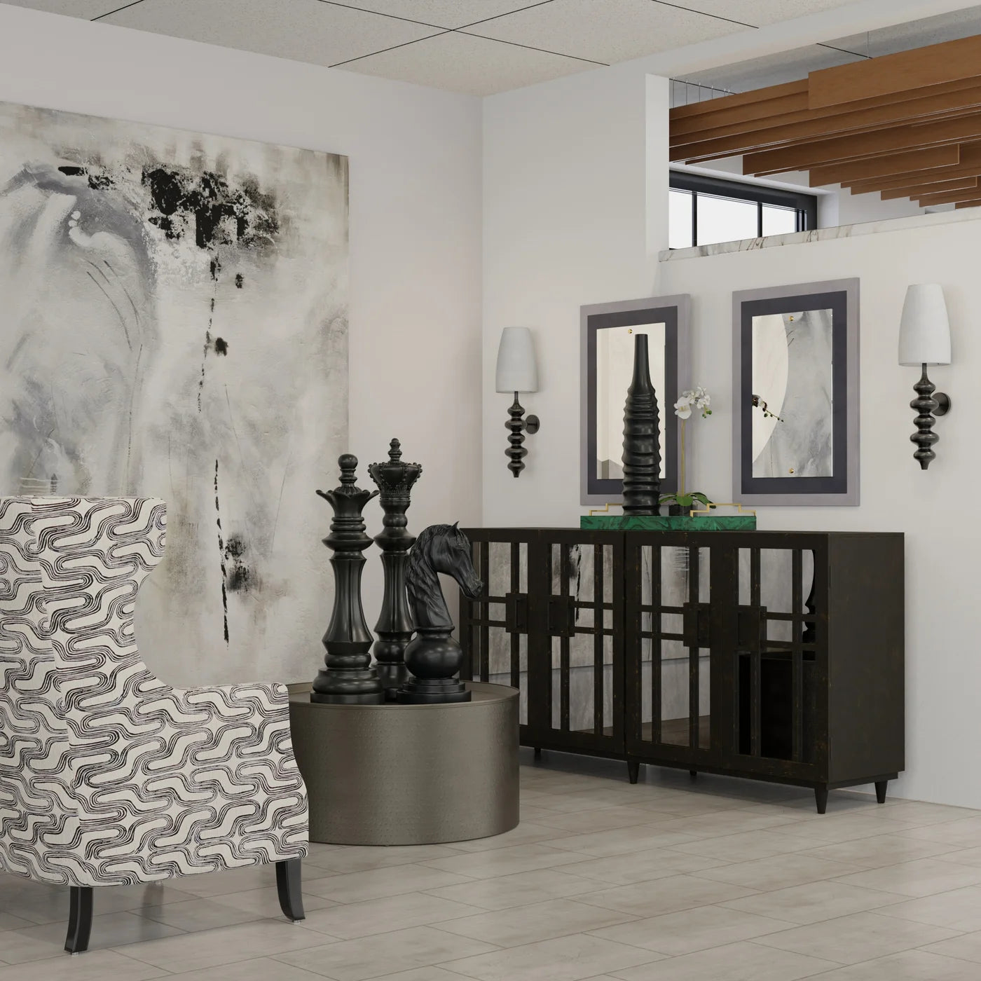 Lennox 72" Hand Painted Canvas Art