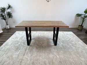 Wallace 72" Oak Counter Height Gathering Table - Sandblasted Natural