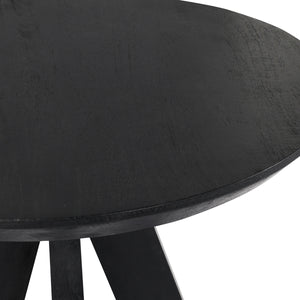 Remus Wood 32" Round Counter Table - Black