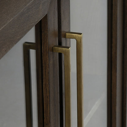 Beckett Oak Wood 2Dr Cabinet - Brown