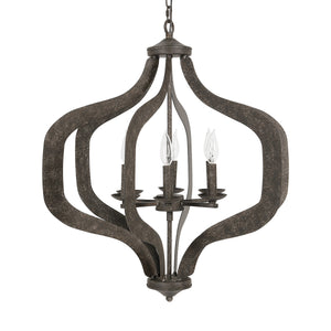 Evie 29" 6 Light Chandelier