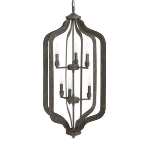 Evie 38" 6 Light Chandelier