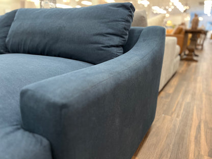 Hannah 188” Dual Chaise Sectional - Crypton Navy