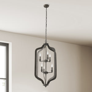 Evie 38" 6 Light Chandelier