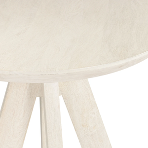 Remus Wood 32" Round Counter Table - White Wash