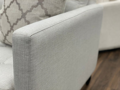 Josh Quick Ship Tufted 85" Sofa - Uptown Ivory - Classic Carolina Home