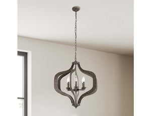 Evie 29" 6 Light Chandelier