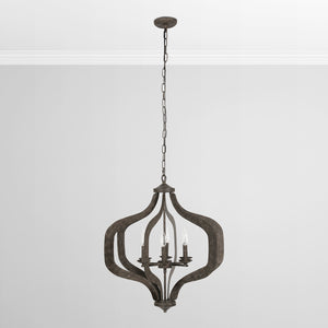 Evie 29" 6 Light Chandelier