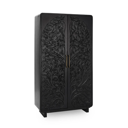 Athens 42" Tall 2 Door Cabinet - Black