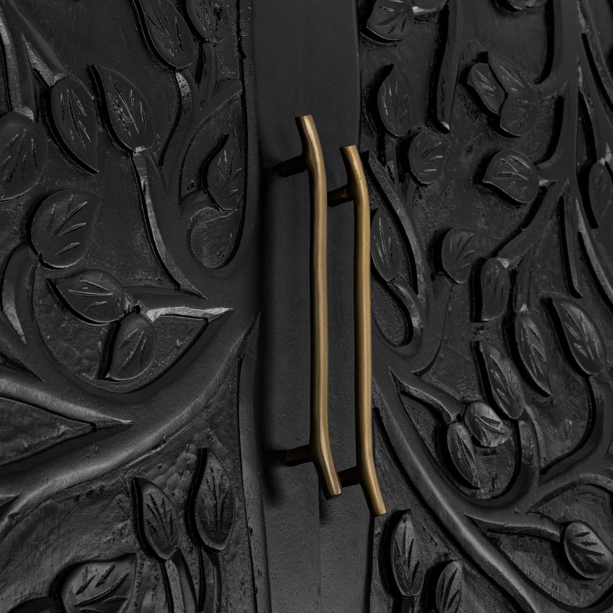 Athens 42" Tall 2 Door Cabinet - Black