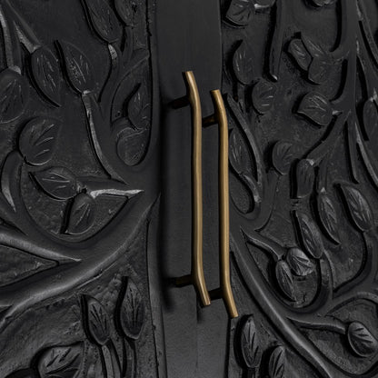 Athens 42" Tall 2 Door Cabinet - Black