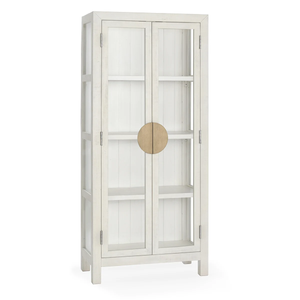 Miro Reclaimed Pine Tall Cabinet Antique White