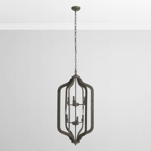 Evie 38" 6 Light Chandelier