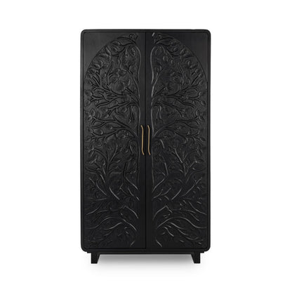 Athens 42" Tall 2 Door Cabinet - Black