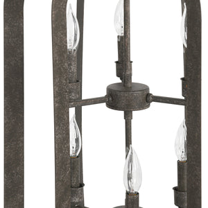 Evie 38" 6 Light Chandelier