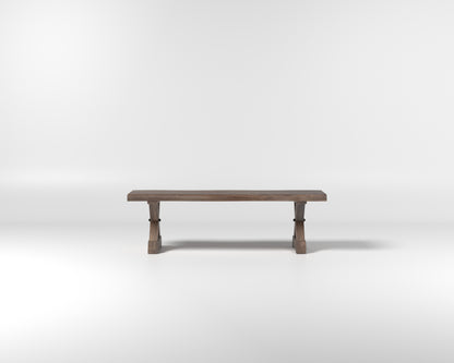 Nathan 60" Live Edge Dining Bench - Tempest