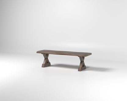 Nathan 60" Live Edge Dining Bench - Tempest