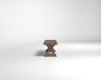 Nathan 60" Live Edge Dining Bench - Tempest
