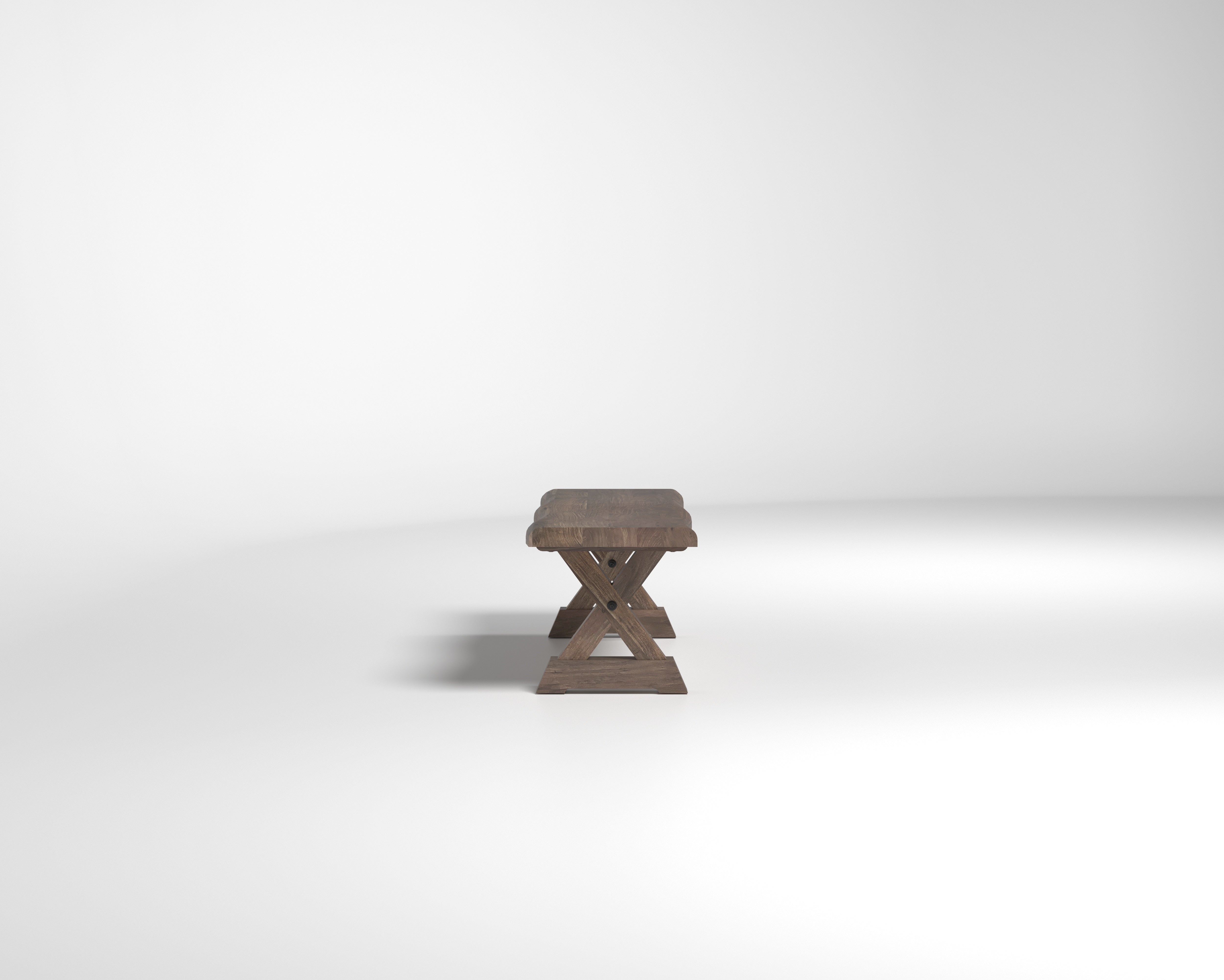 Nathan 60" Live Edge Dining Bench - Tempest