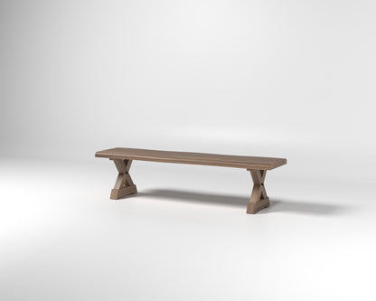 Nathan 72" Live Edge Dining Bench - Woodland