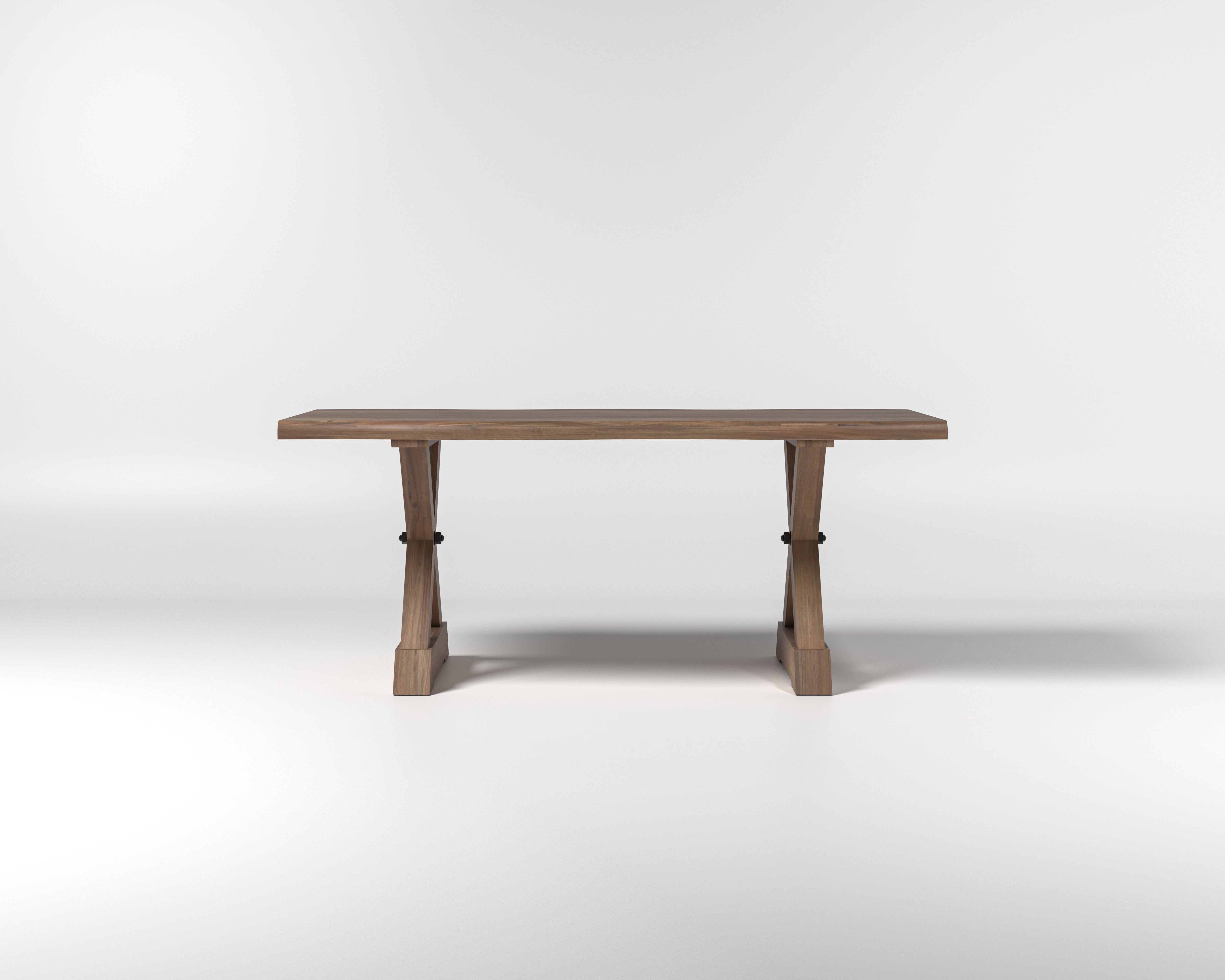 Nathan 72" Live Edge Dining Table - Woodland