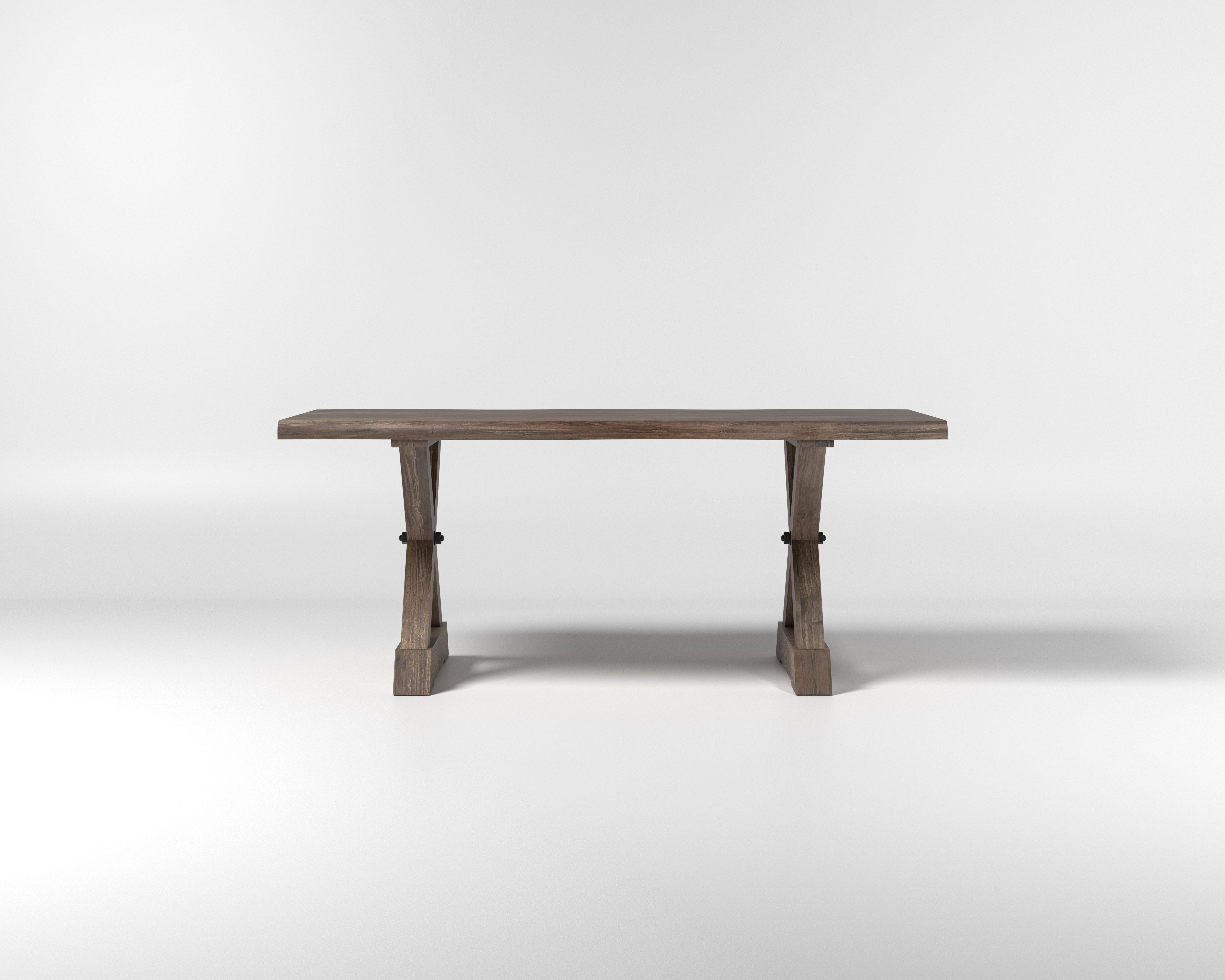 Nathan Acacia 72" Live Edge Dining Table - Tempest