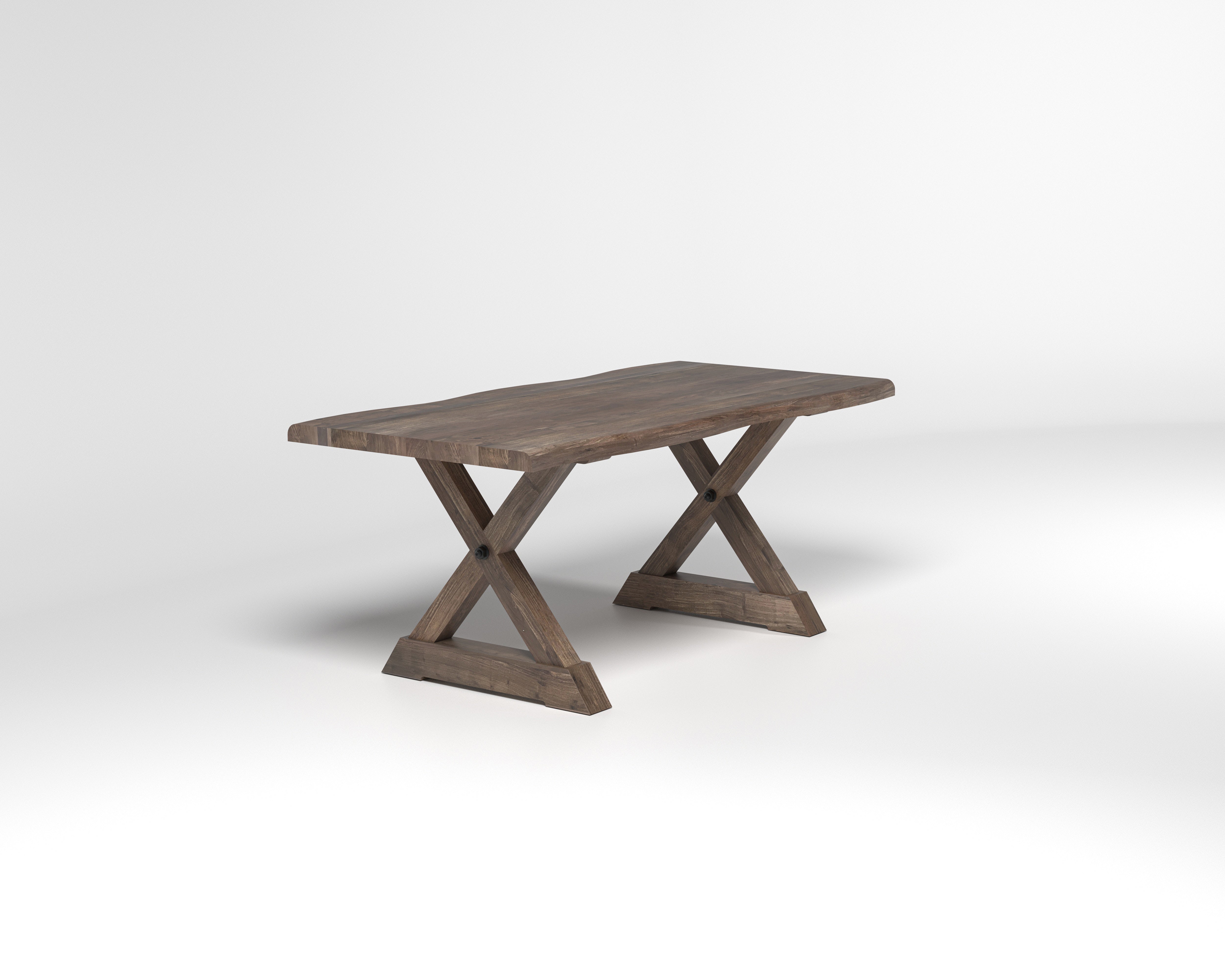 Nathan Acacia 72" Live Edge Dining Table - Tempest