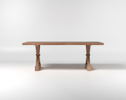 Nathan 84" Live Edge Dining Table - Honeycomb