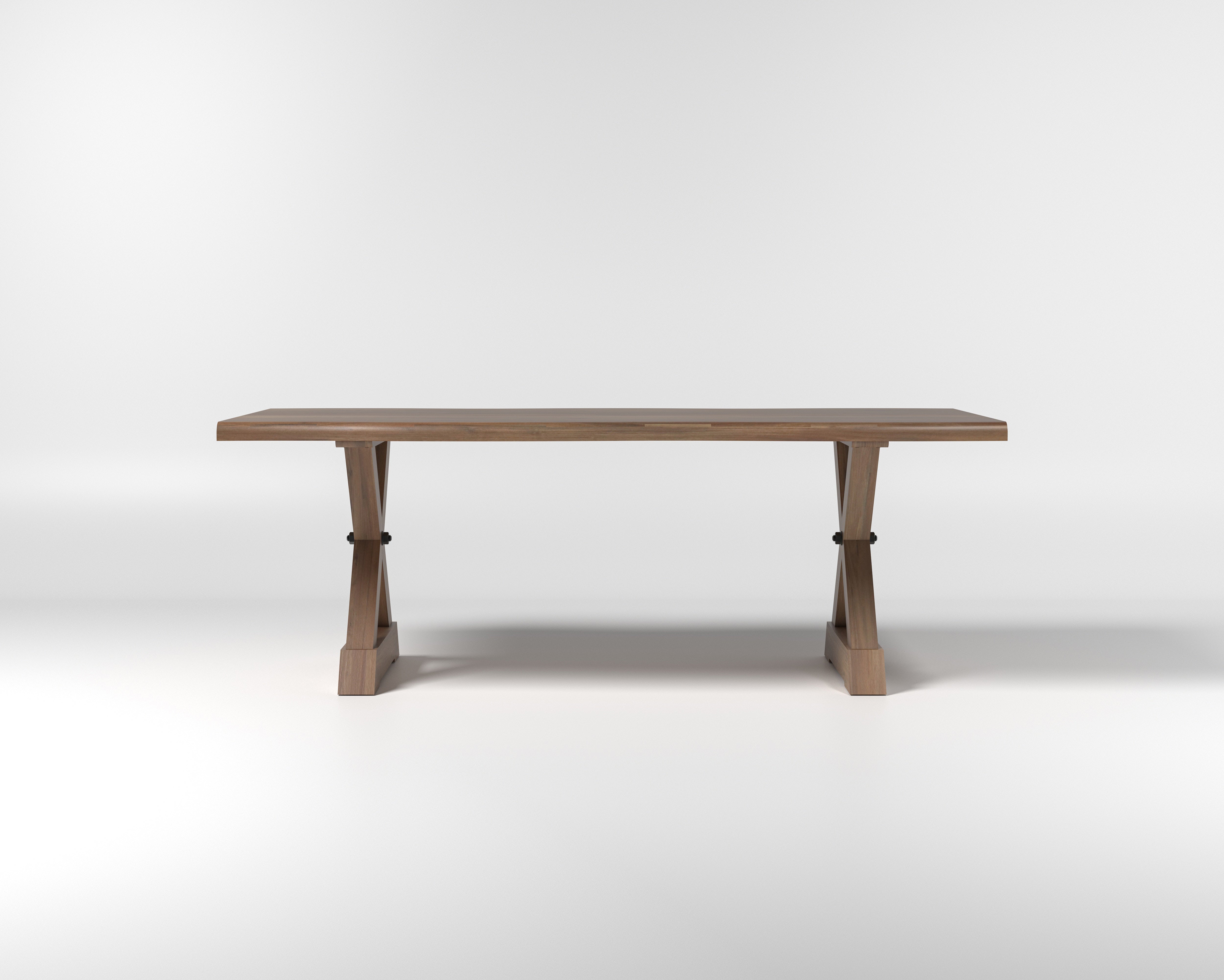 Nathan 84" Live Edge Dining Table - Woodland