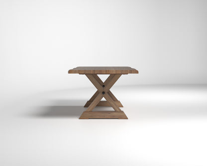 Nathan 84" Live Edge Dining Table - Woodland