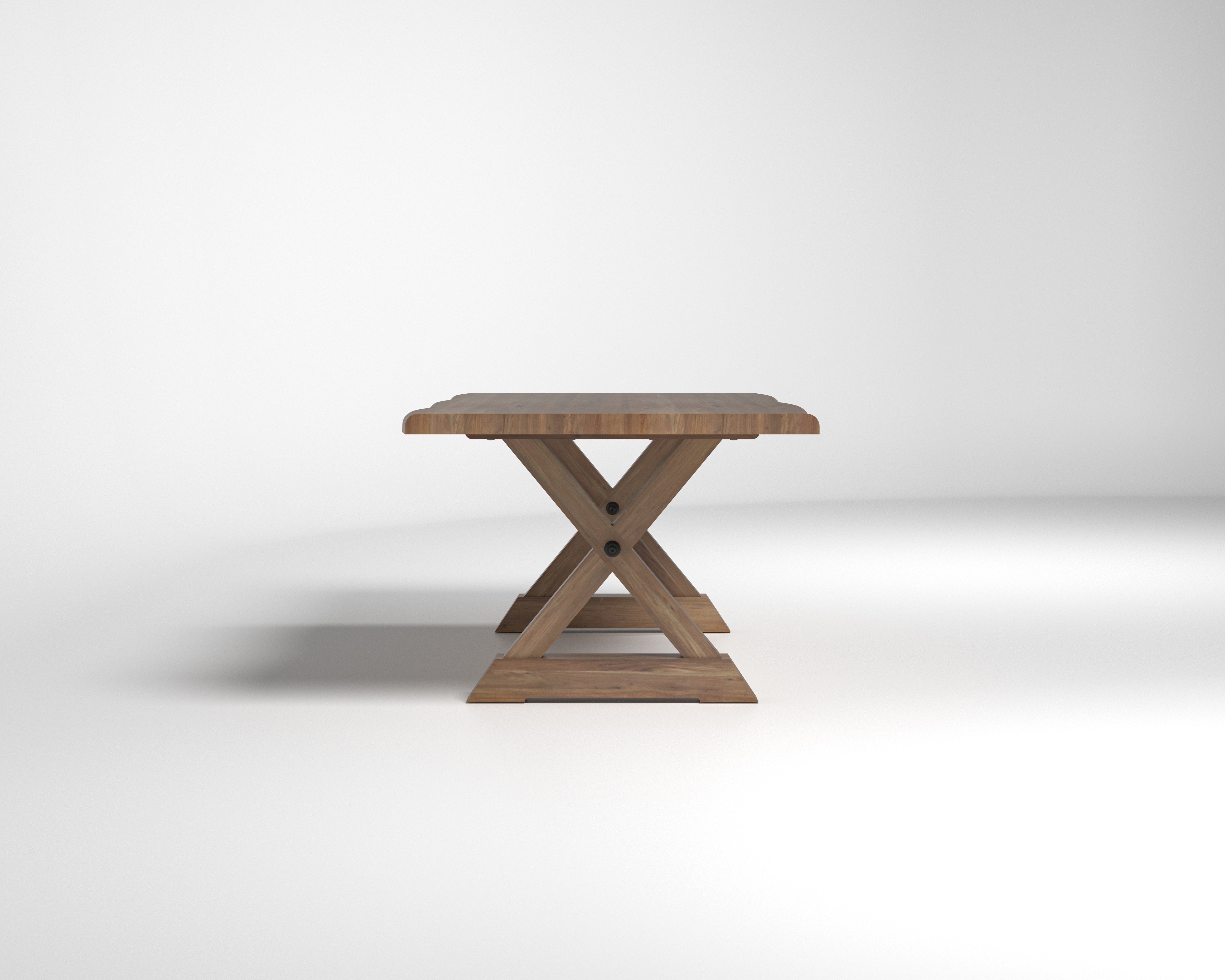 Nathan 84" Live Edge Dining Table - Woodland