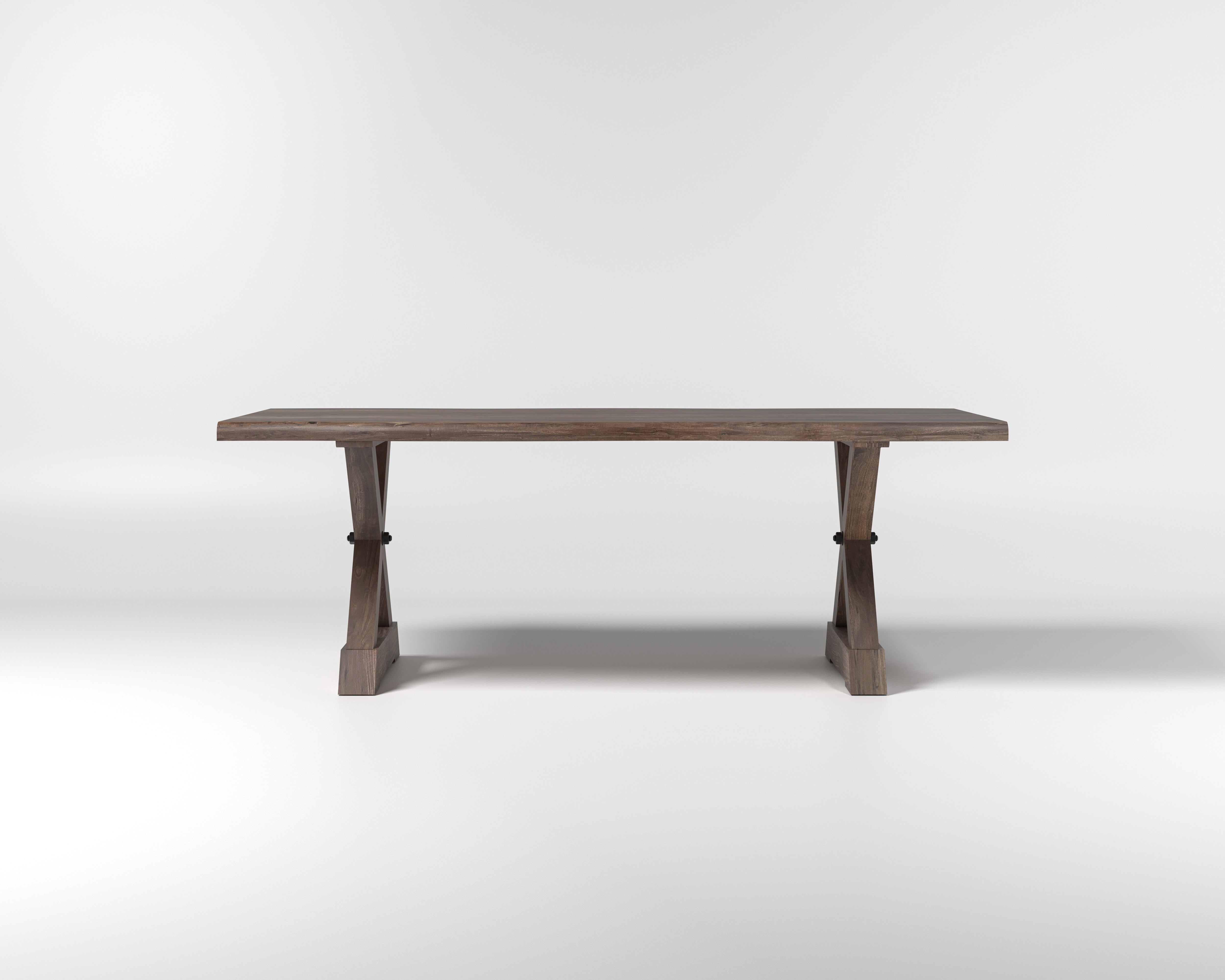 Nathan 84" Live Edge Dining Table - Tempest