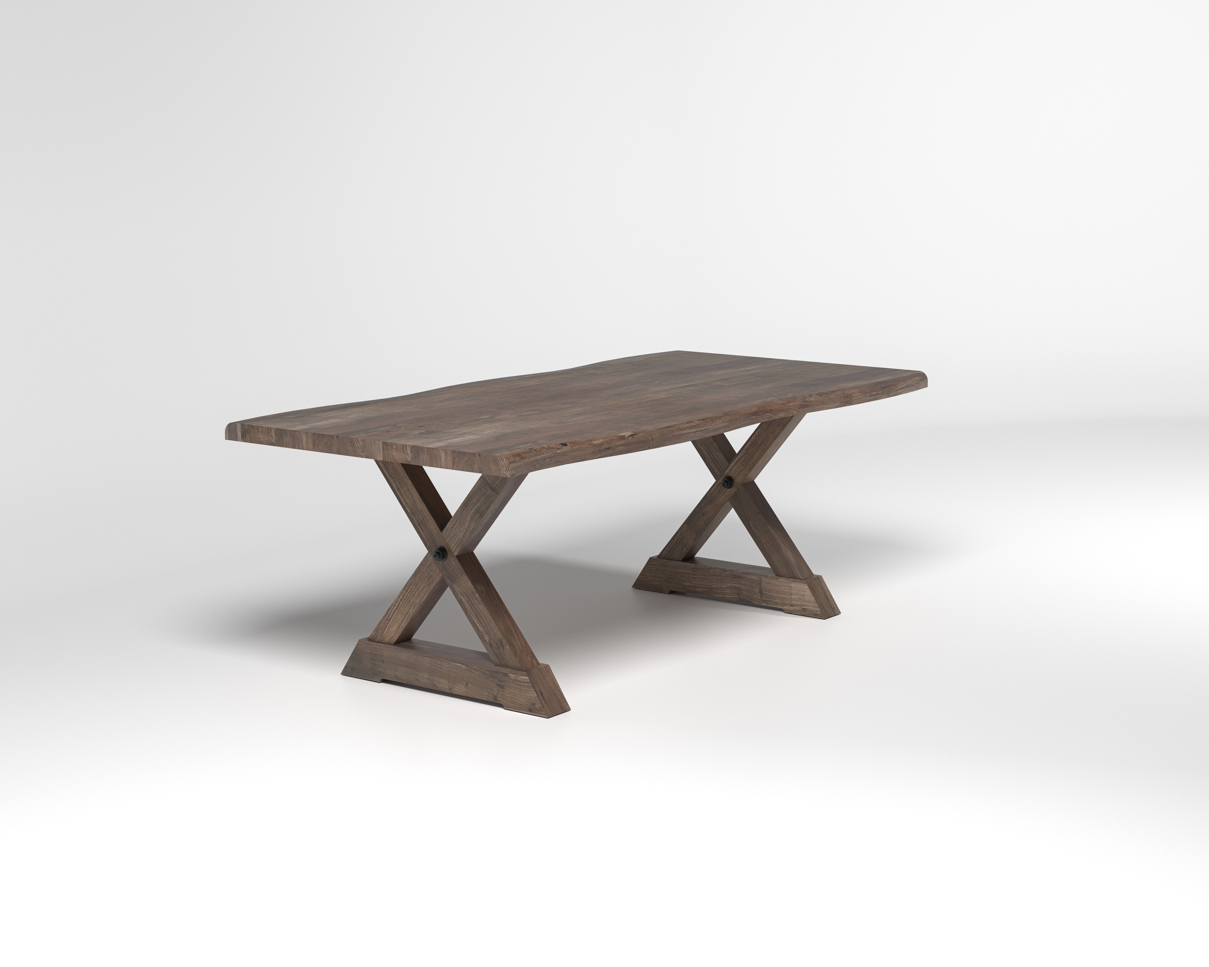 Nathan 84" Live Edge Dining Table - Tempest