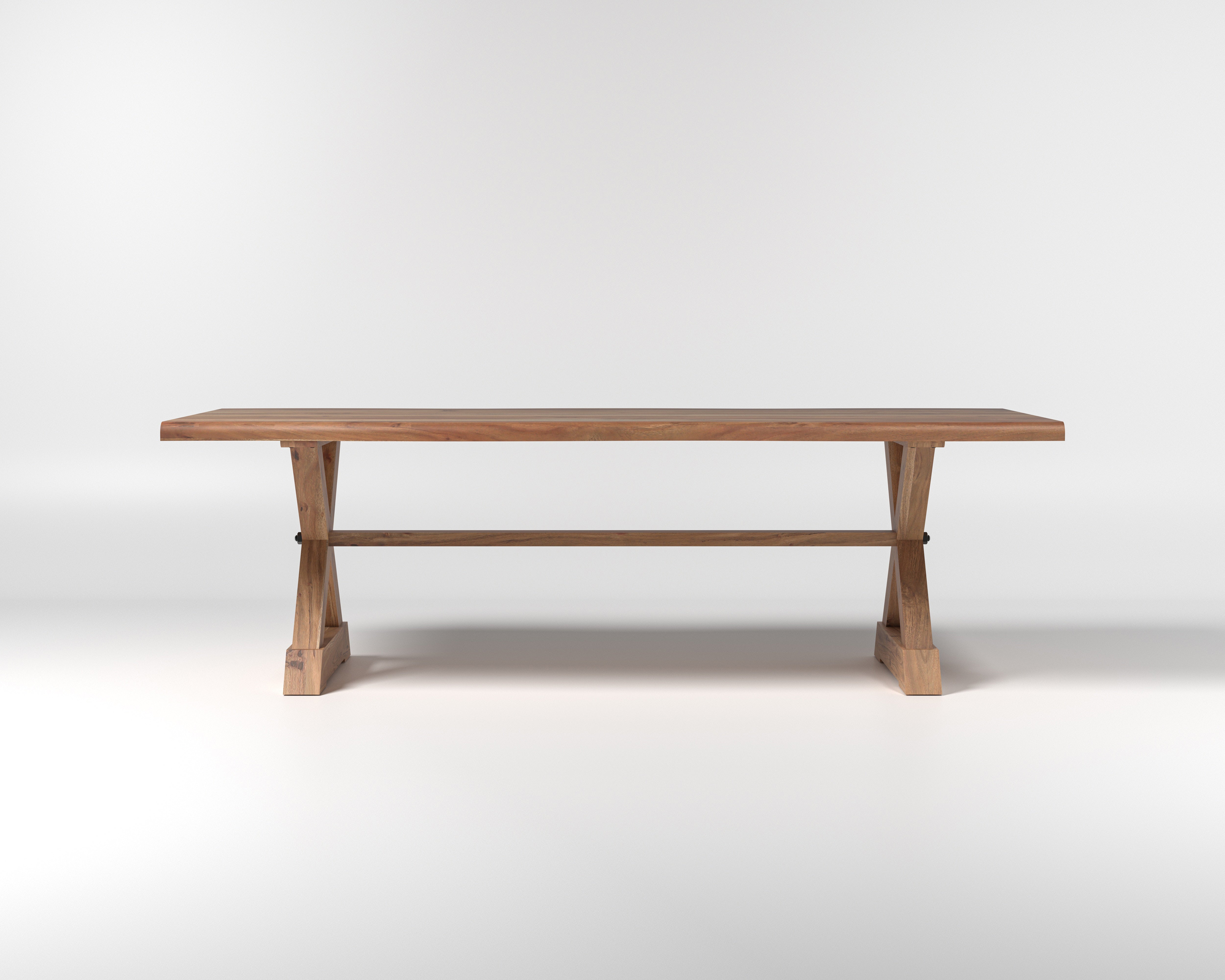 Nathan 96" Live Edge Dining Table - Honeycomb