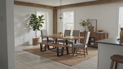 Nathan 72" Live Edge Dining Table - Honeycomb